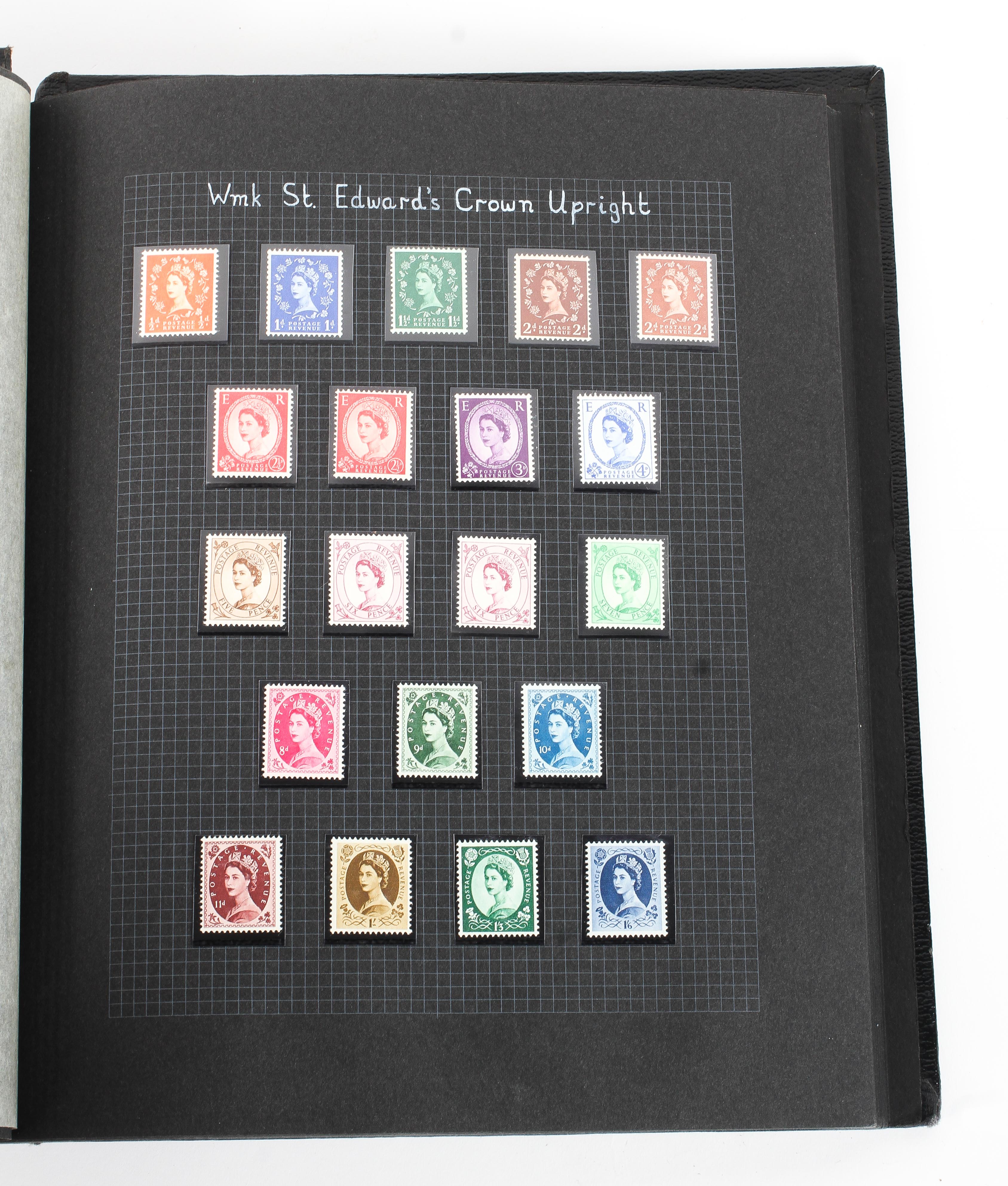 A Great Britain stamp collection in a black album. - Image 4 of 7