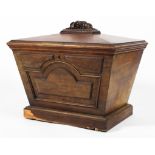 A William IV mahogany sarcophagus shaped cellarette.