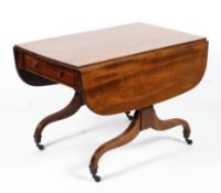 A Regency mahogany Pembroke table.