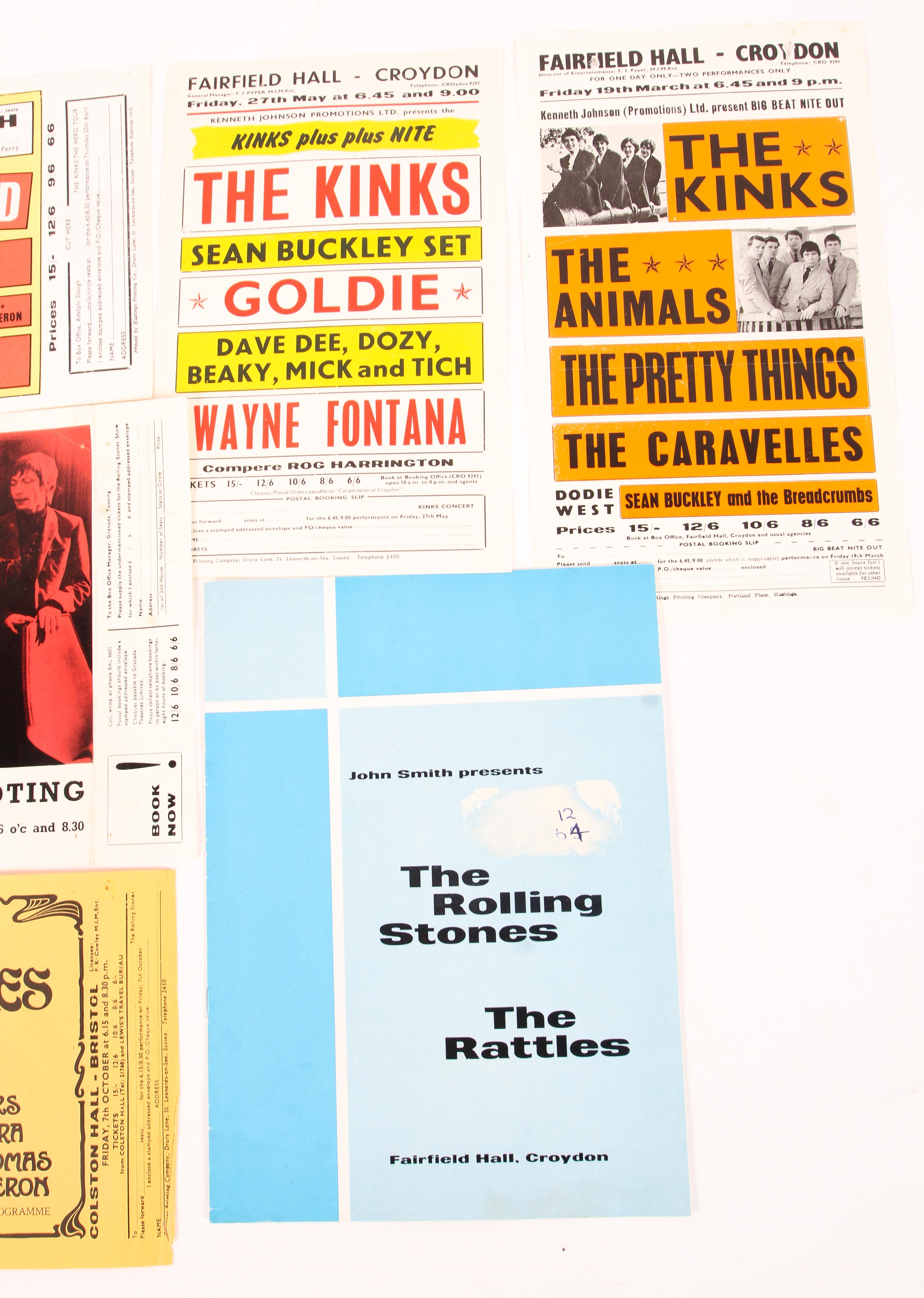 A collection of music handbills, circa 1960s. - Image 3 of 11