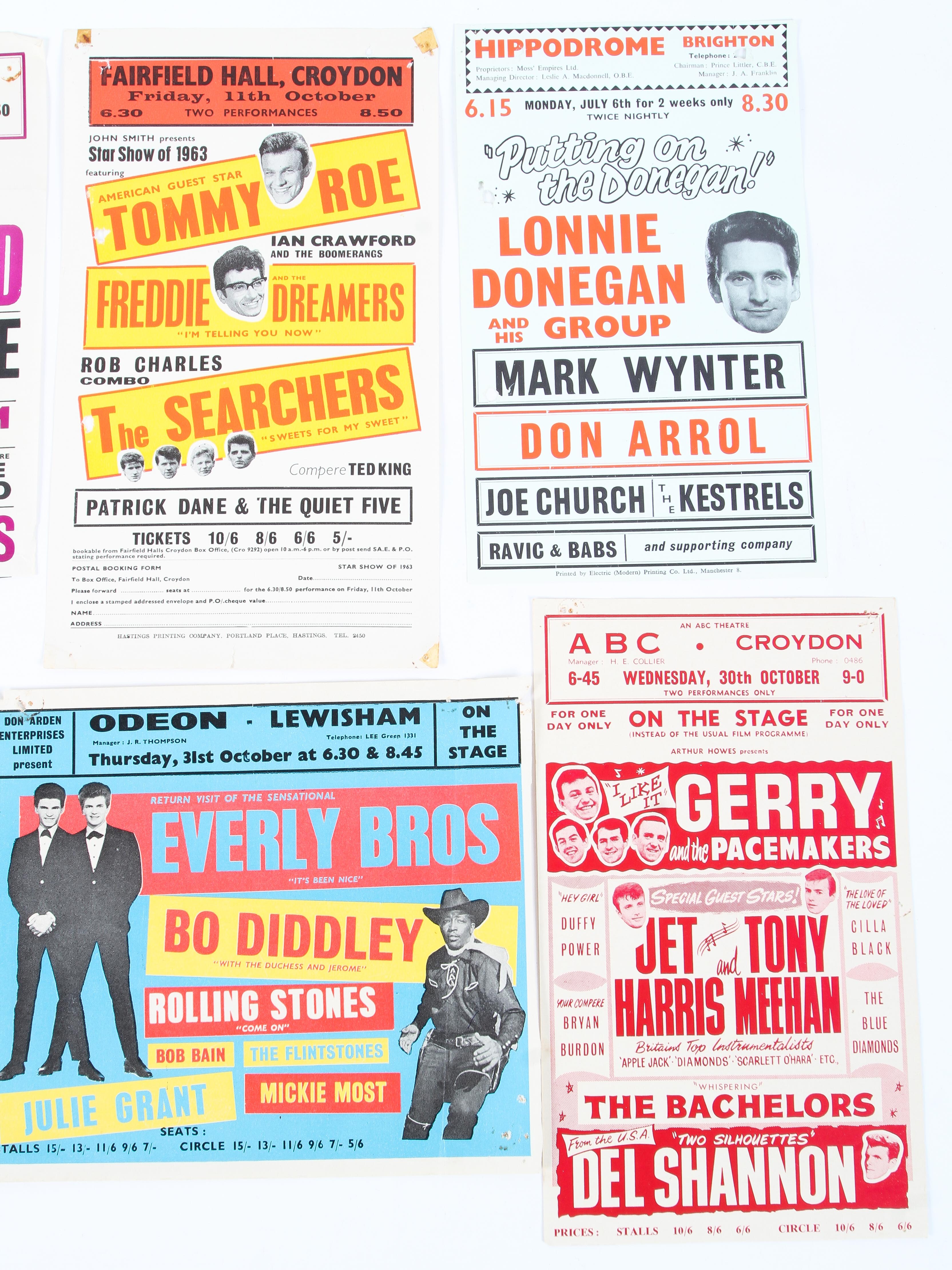 A collection of music handbills, circa 1960s. - Image 4 of 4