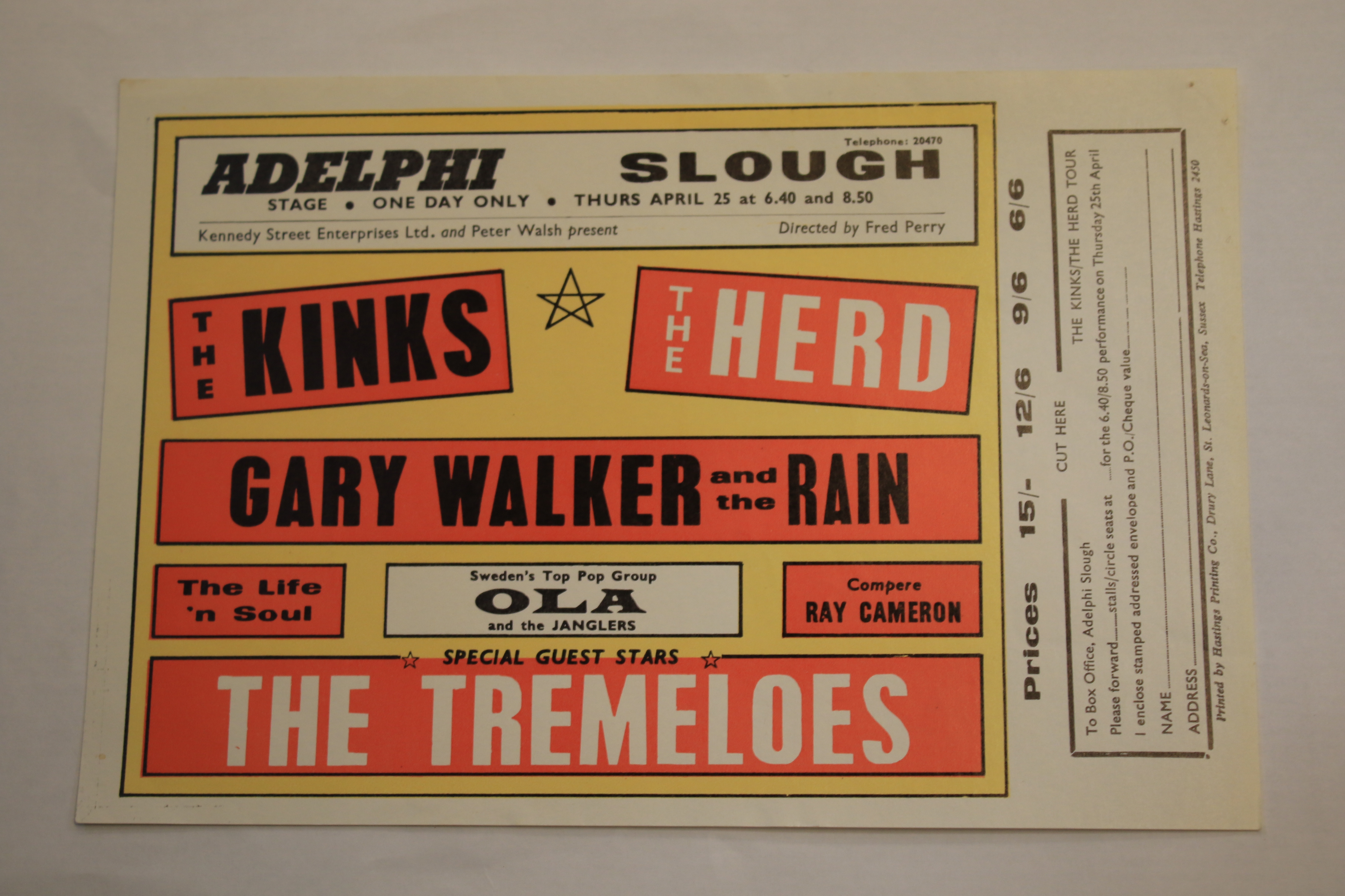 A collection of music handbills, circa 1960s. - Image 6 of 11