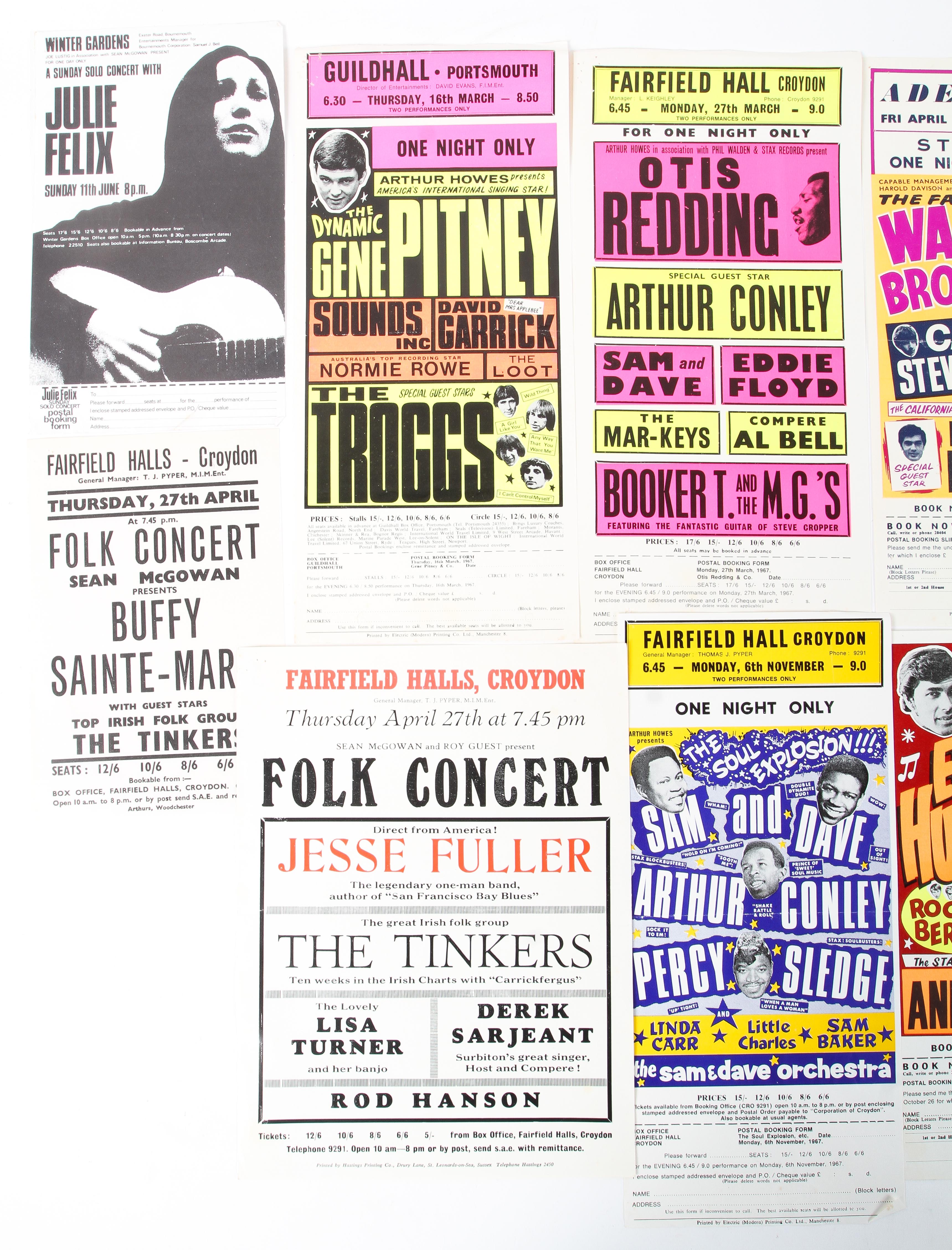 A collection of music handbills, circa 1960s. - Image 2 of 17