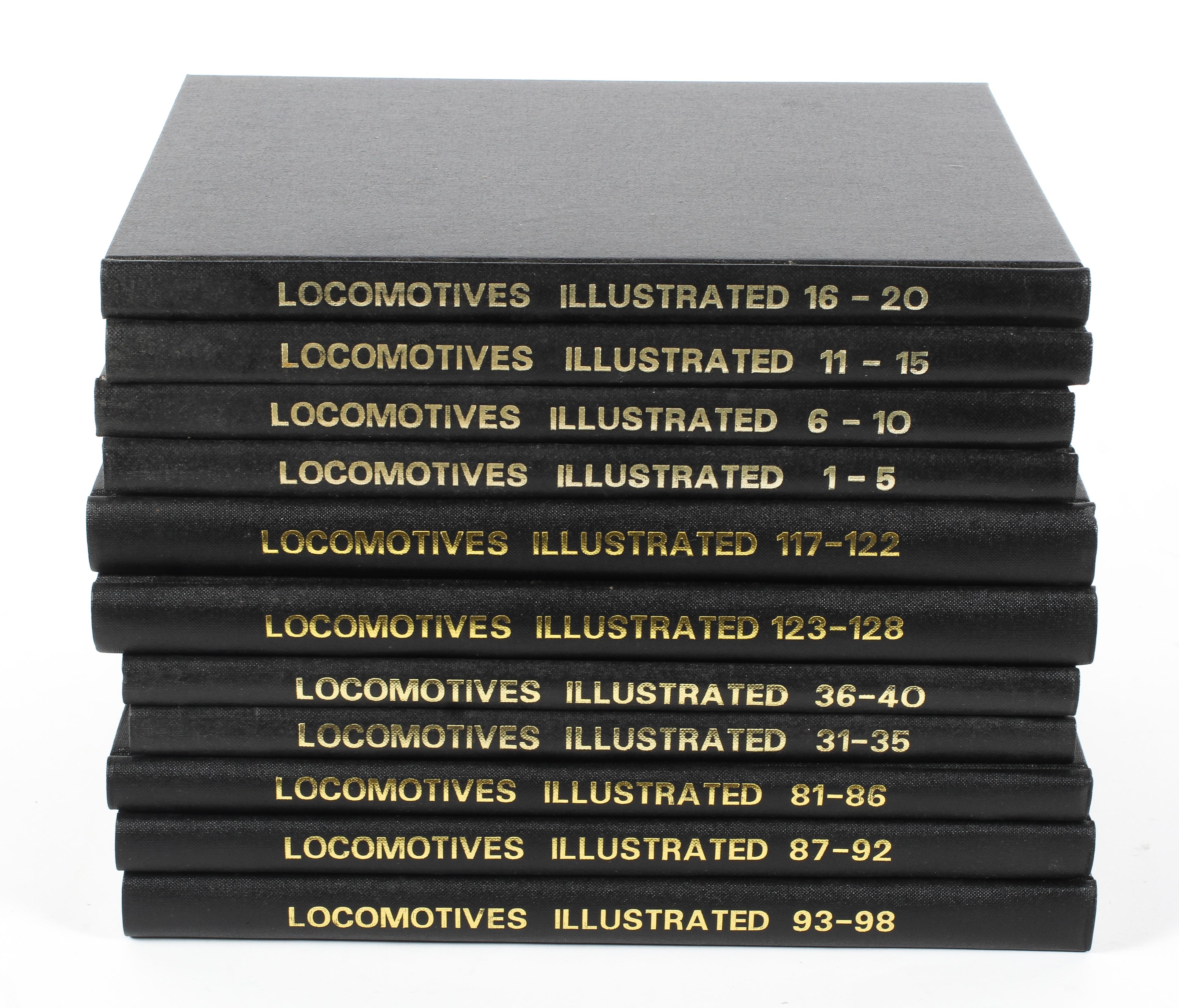 Eleven volumes of LOCOMOTIVES ILLUSTRATED.