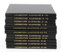 Eleven volumes of LOCOMOTIVES ILLUSTRATED.