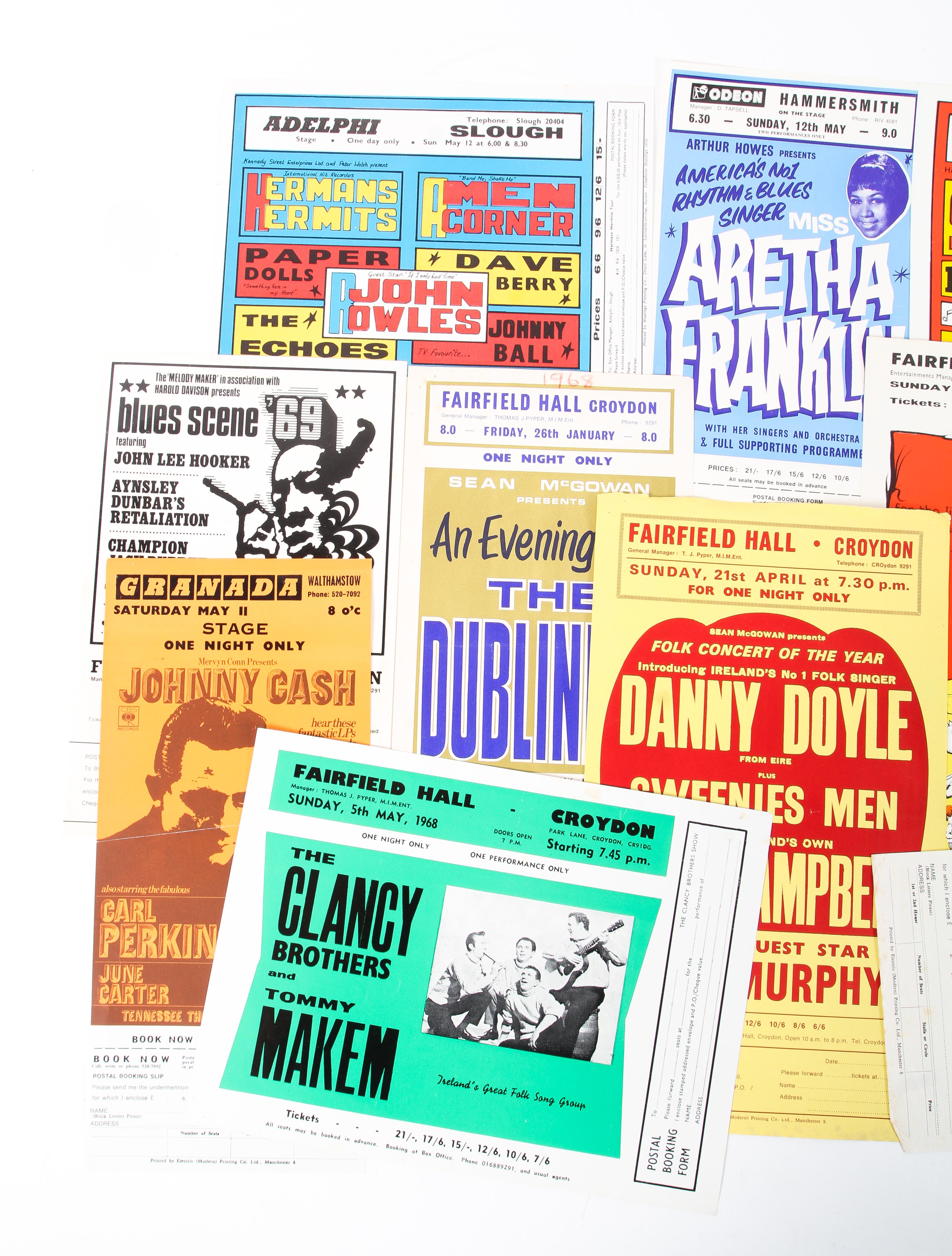 A collection of music handbills, circa 1960s. - Image 2 of 4