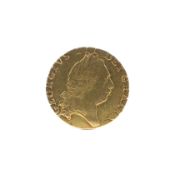 A George III full Guinea gold coin. Dated 1798, weight 8.