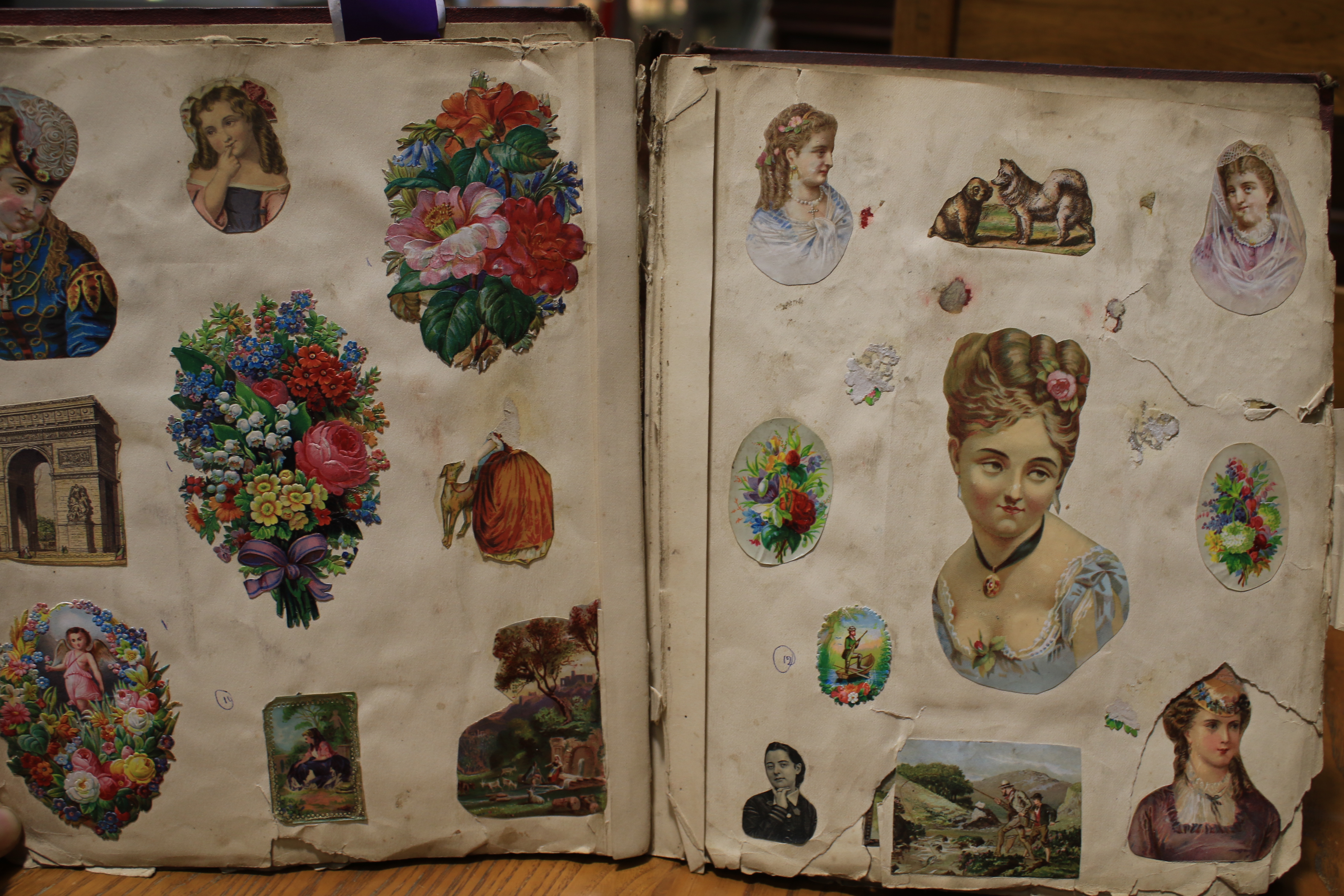 An assortment of Victorian and late scrapbooks. - Image 5 of 10