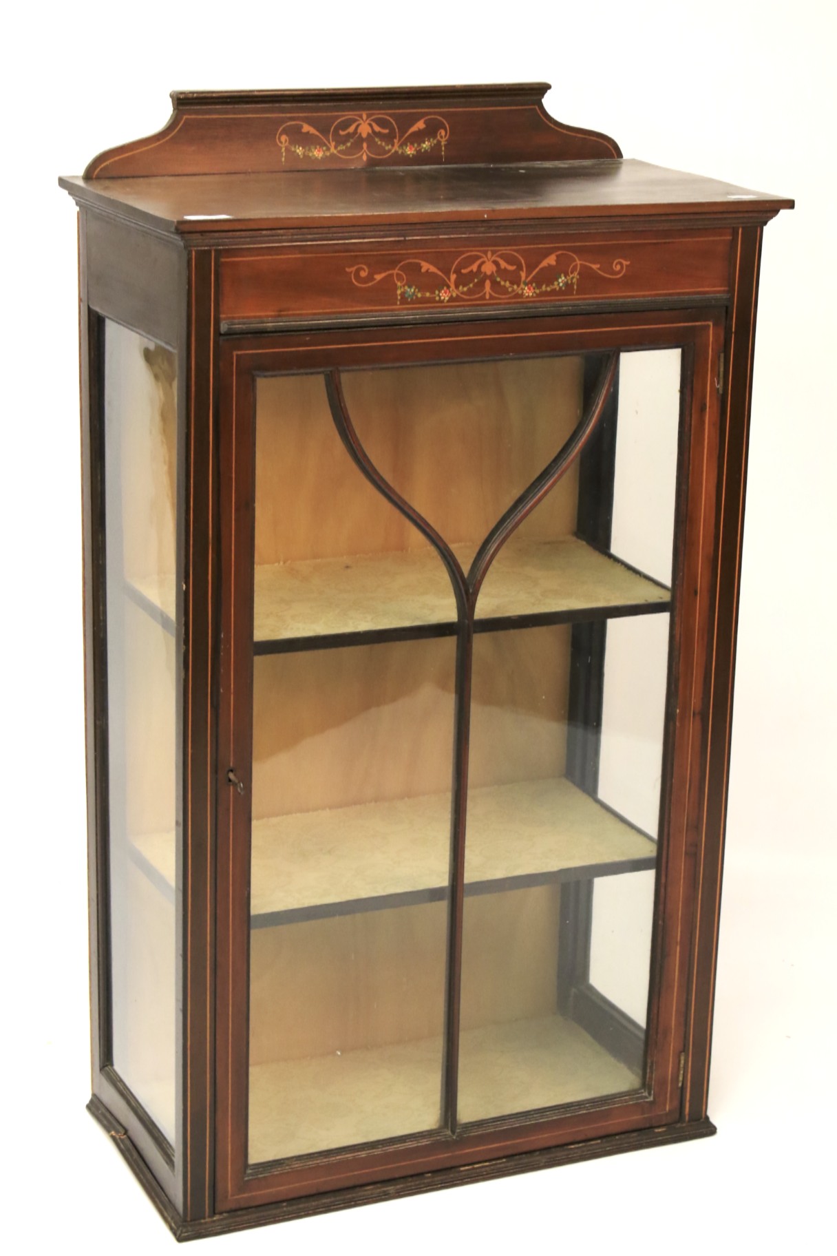 An Edwardian mahogany display cabinet,