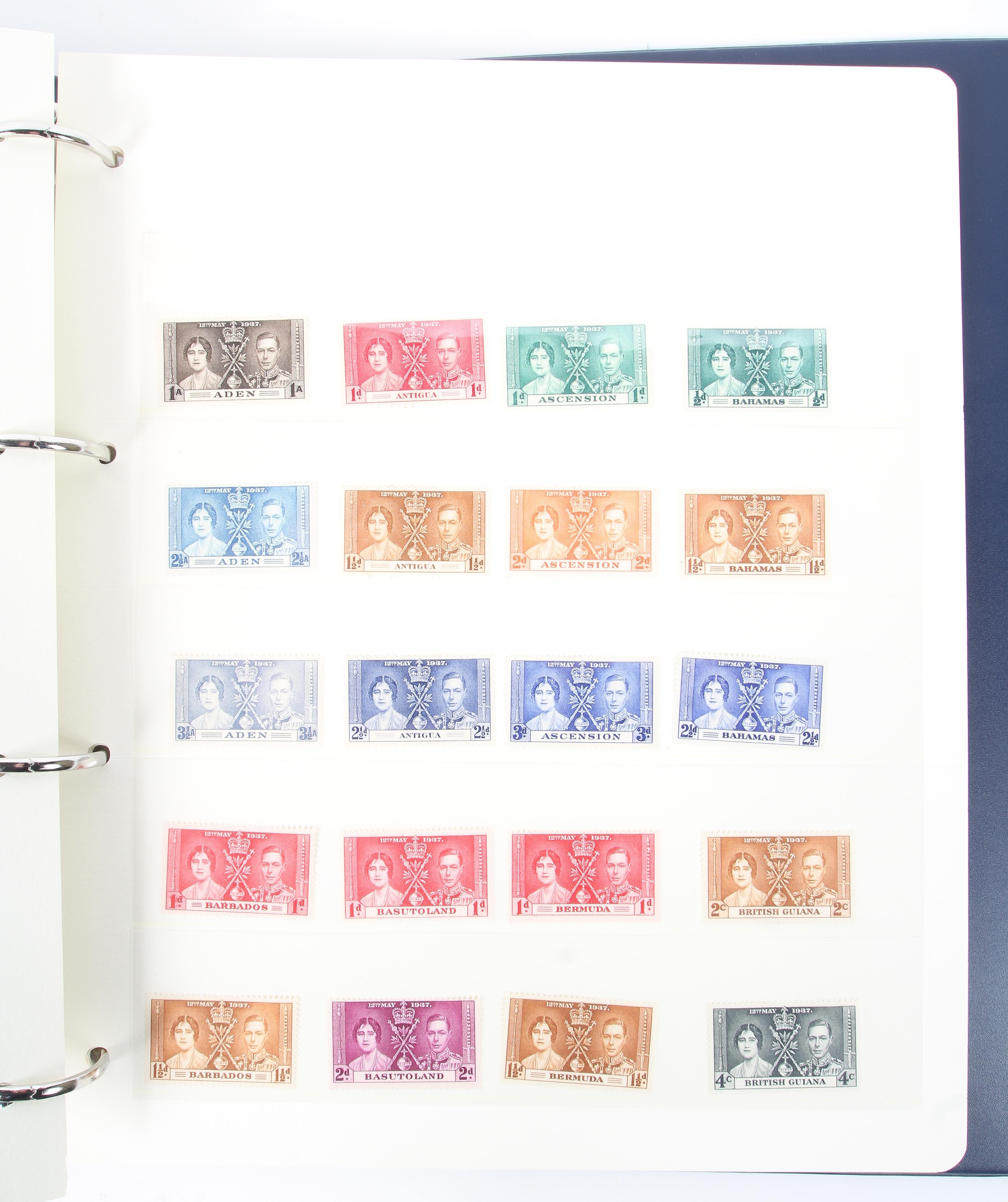 A folder containing The King George VI 1937 Coronation Omnibus Stamp Collection - Image 2 of 4