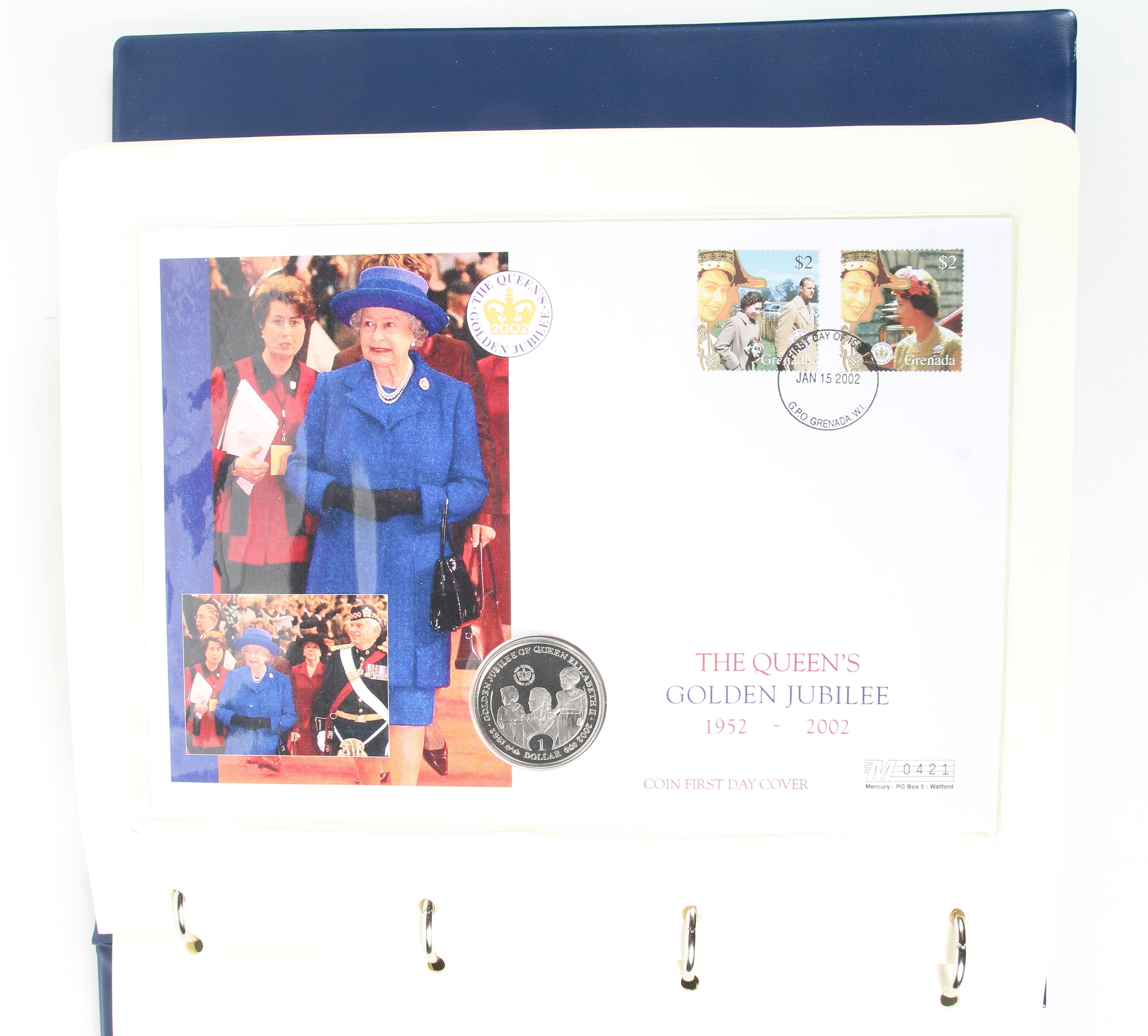 A folder containing a collection of Royal Commemorative First Day coin covers - Image 3 of 3