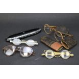 A selection of vintage spectacles.