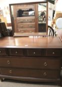 A Stag dressing table and side table.