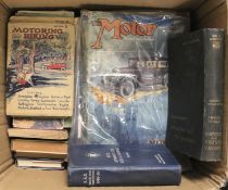 An assortment of motoring and engineering books. Including George H.