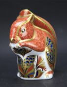 A Royal Crown Derby model of a Red Squirrel.