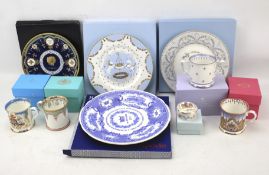 An assortment of commemorative ceramics regarding the British Royal Family.