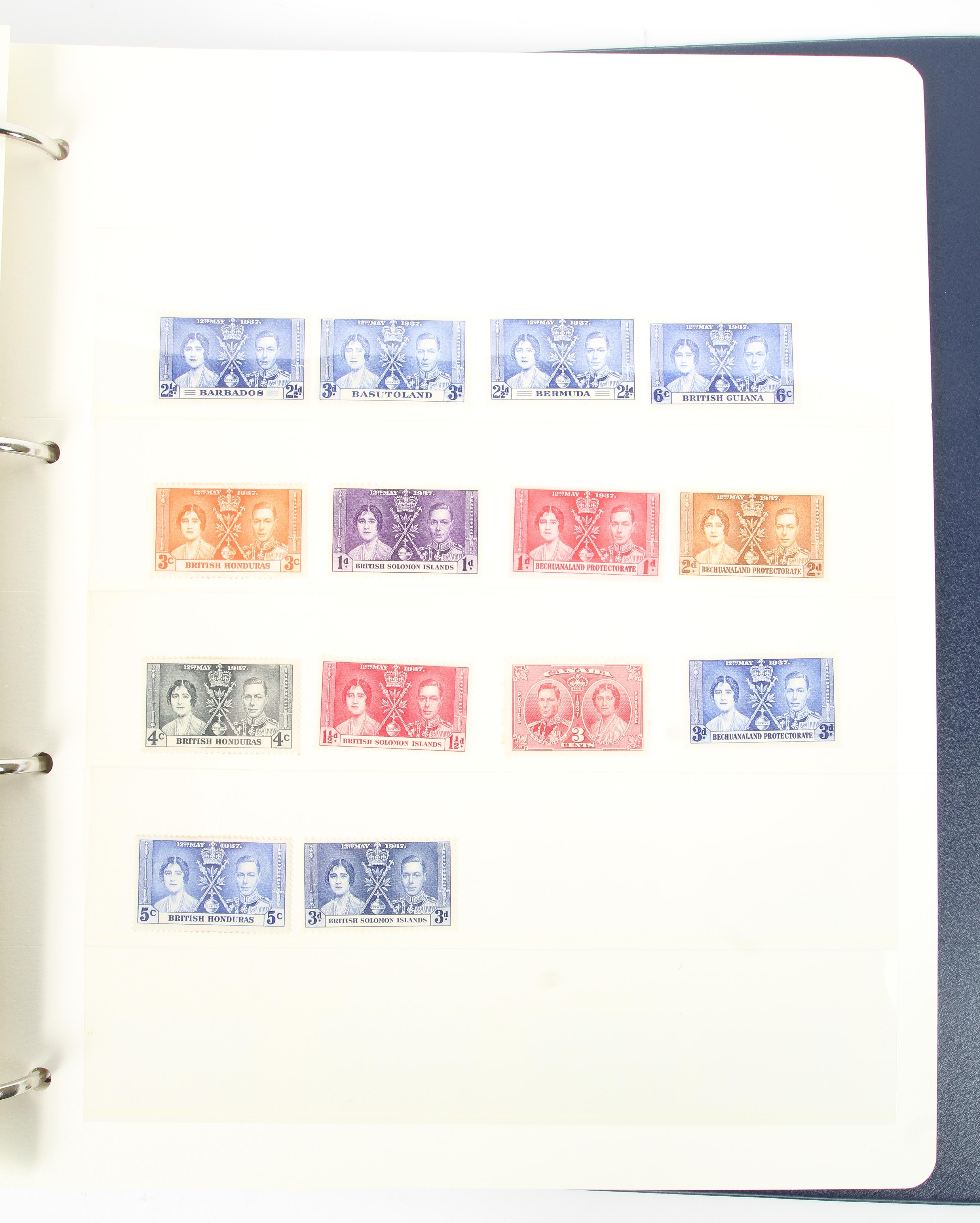 A folder containing The King George VI 1937 Coronation Omnibus Stamp Collection - Image 3 of 4