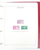 A folder containing The Great Britain Stamp Collection 1953 - 1967