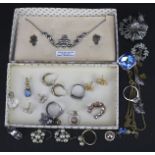 An assortment of costume jewellery.