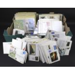A large collection of First Day Covers and Post Office picture cards.