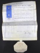 A 19th century High Court of Justice document.