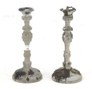 A pair of Fafner Gotland vintage concrete candlesticks.