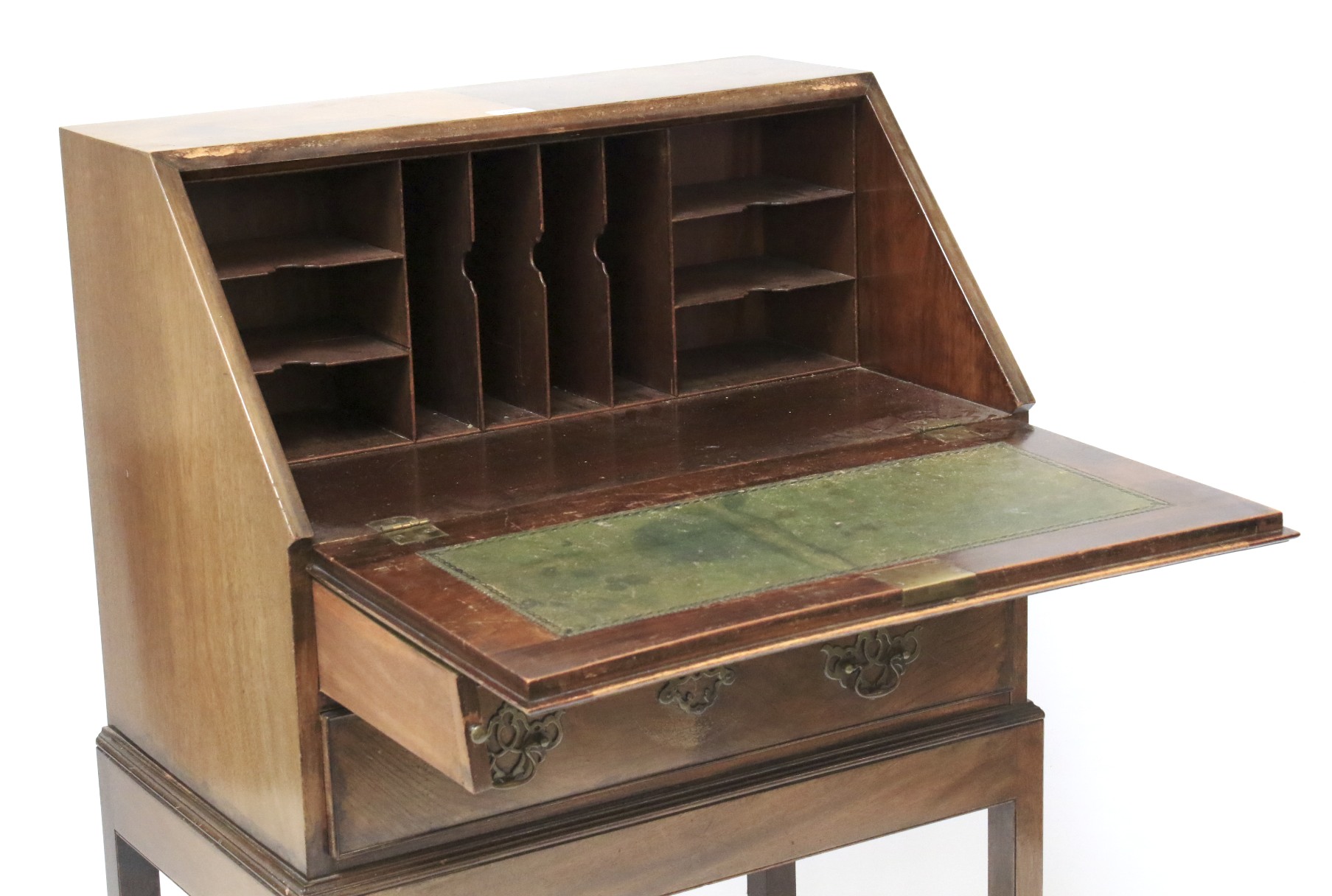 A 20th century mahogany bureau.