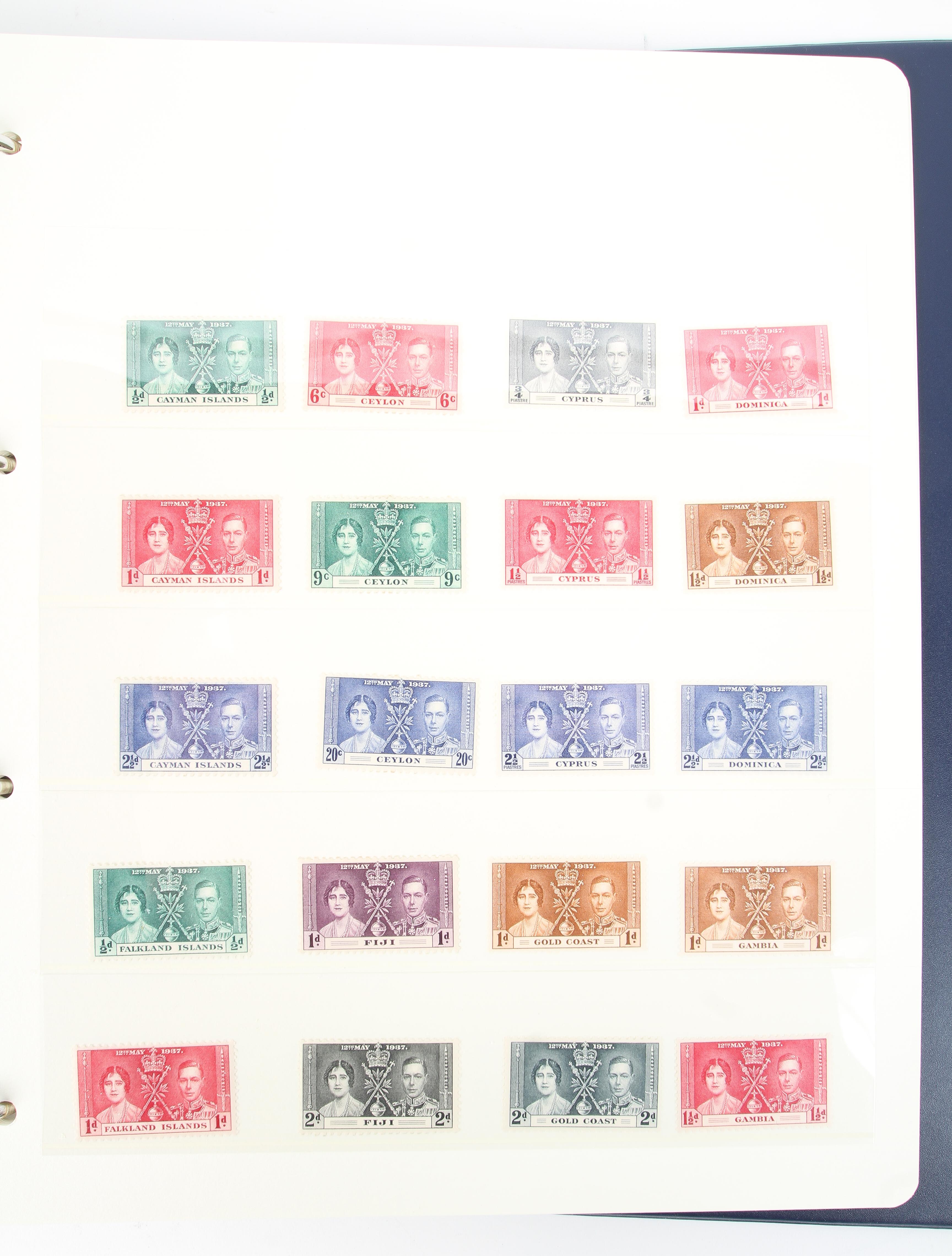 A folder containing The King George VI 1937 Coronation Omnibus Stamp Collection - Image 4 of 4