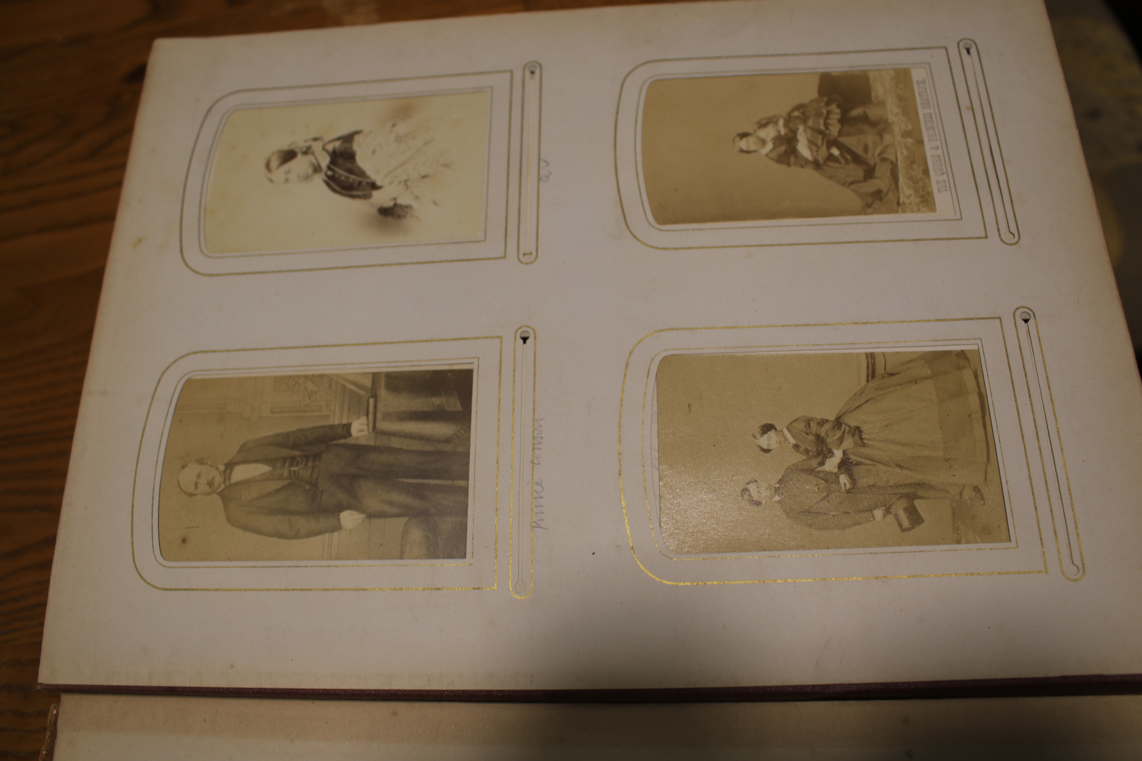 A Victorian leather bound photograph album. - Image 8 of 8