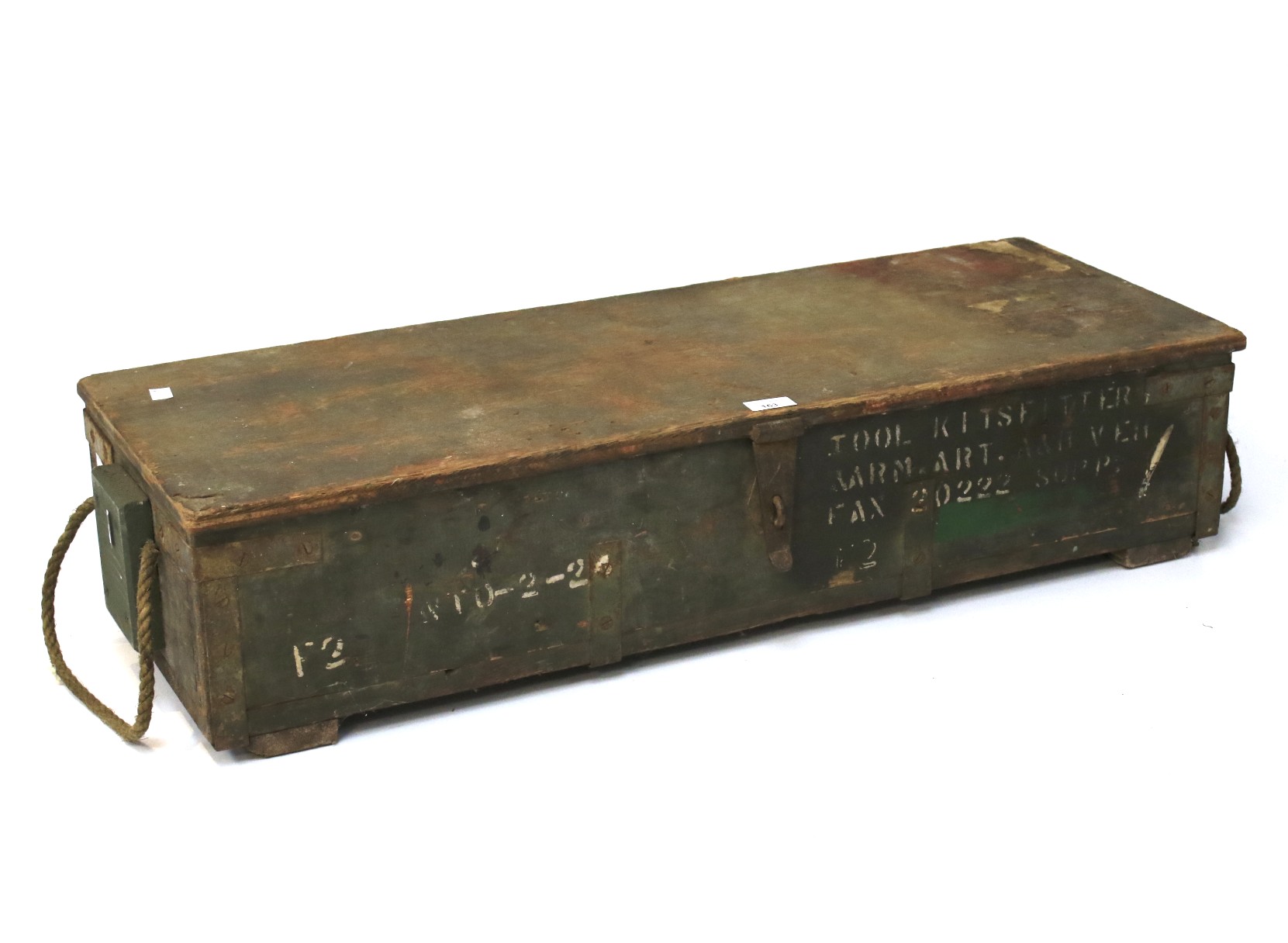 A 1930s military tool box.