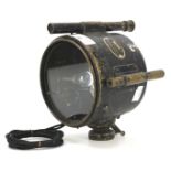 A vintage long range projector signalling lamp. Marked U.E.