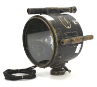 A vintage long range projector signalling lamp. Marked U.E.