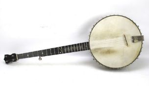A four string banjo ukulele.