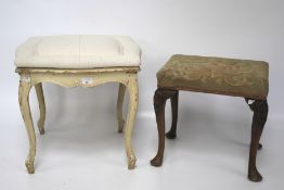 Two early 20th century footstools.