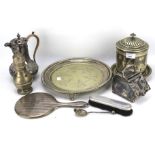 An assortment of silver and silver plate.