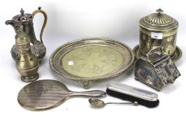 An assortment of silver and silver plate.