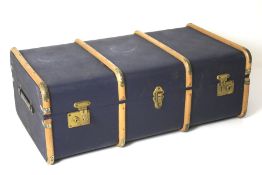 A vintage travelling trunk.