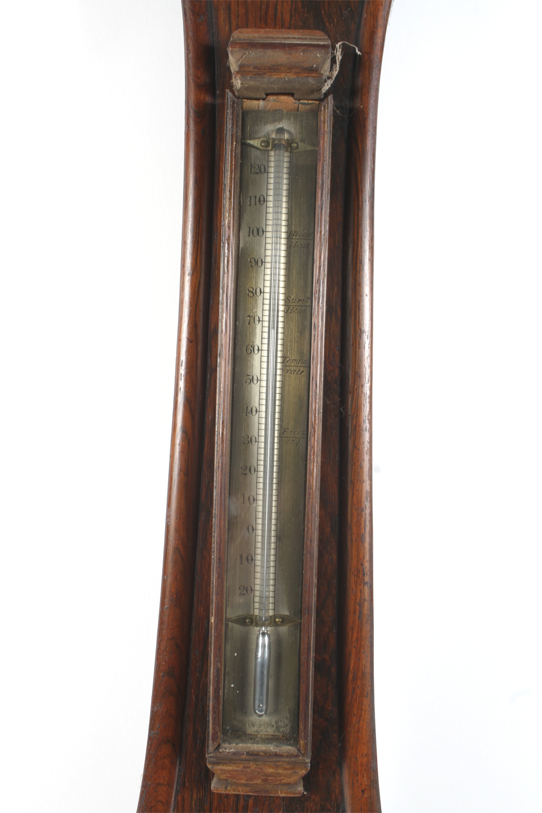 A Victorian mahogany banjo barometer. - Image 2 of 2