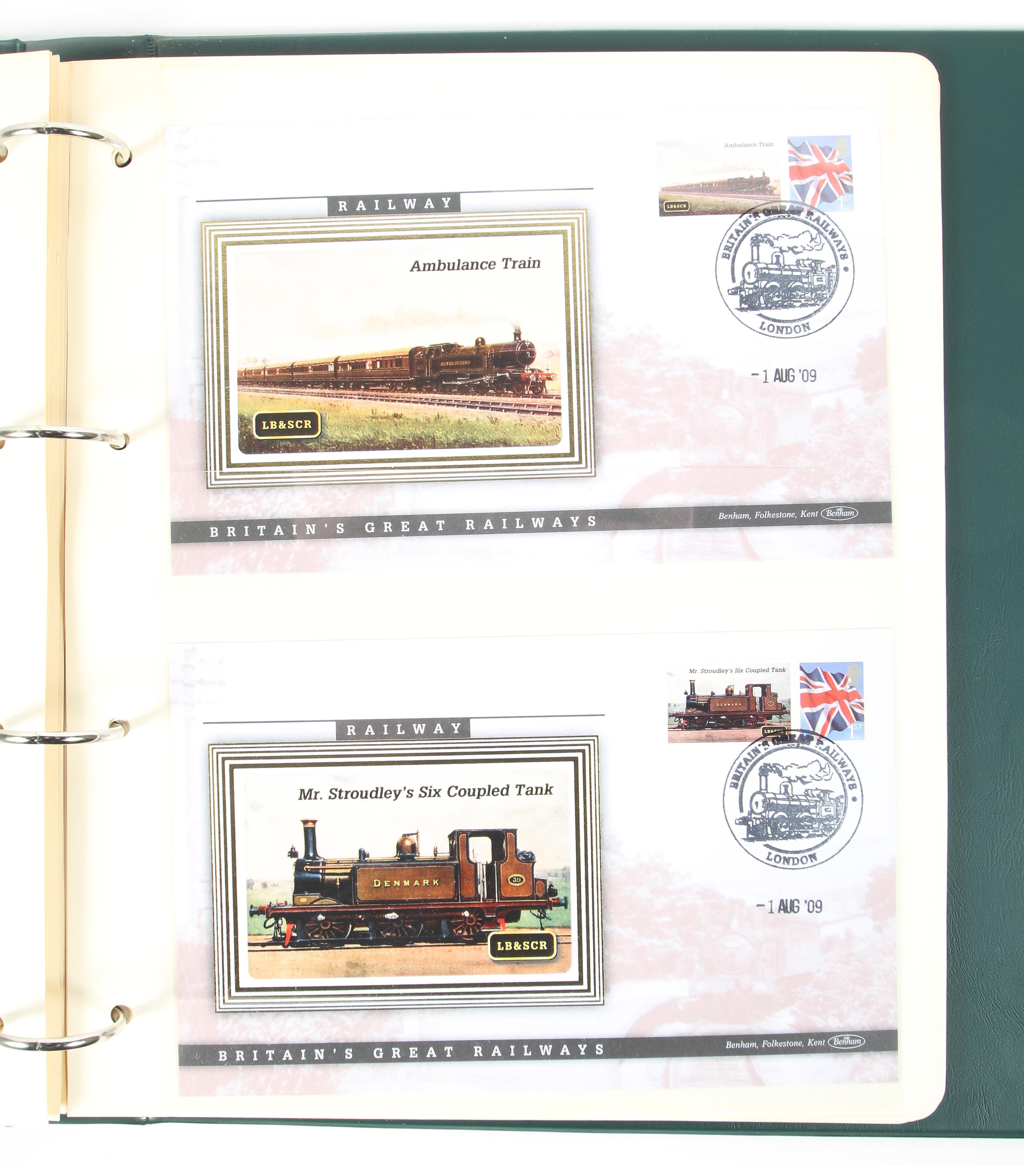 Two folders containing a collection of Railway related First Day covers . - Image 4 of 5