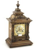 A mahogany cased bracket clock.