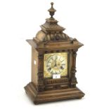 A mahogany cased bracket clock.