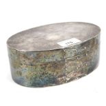 A Portuguese silver plated Shaker lidded box.