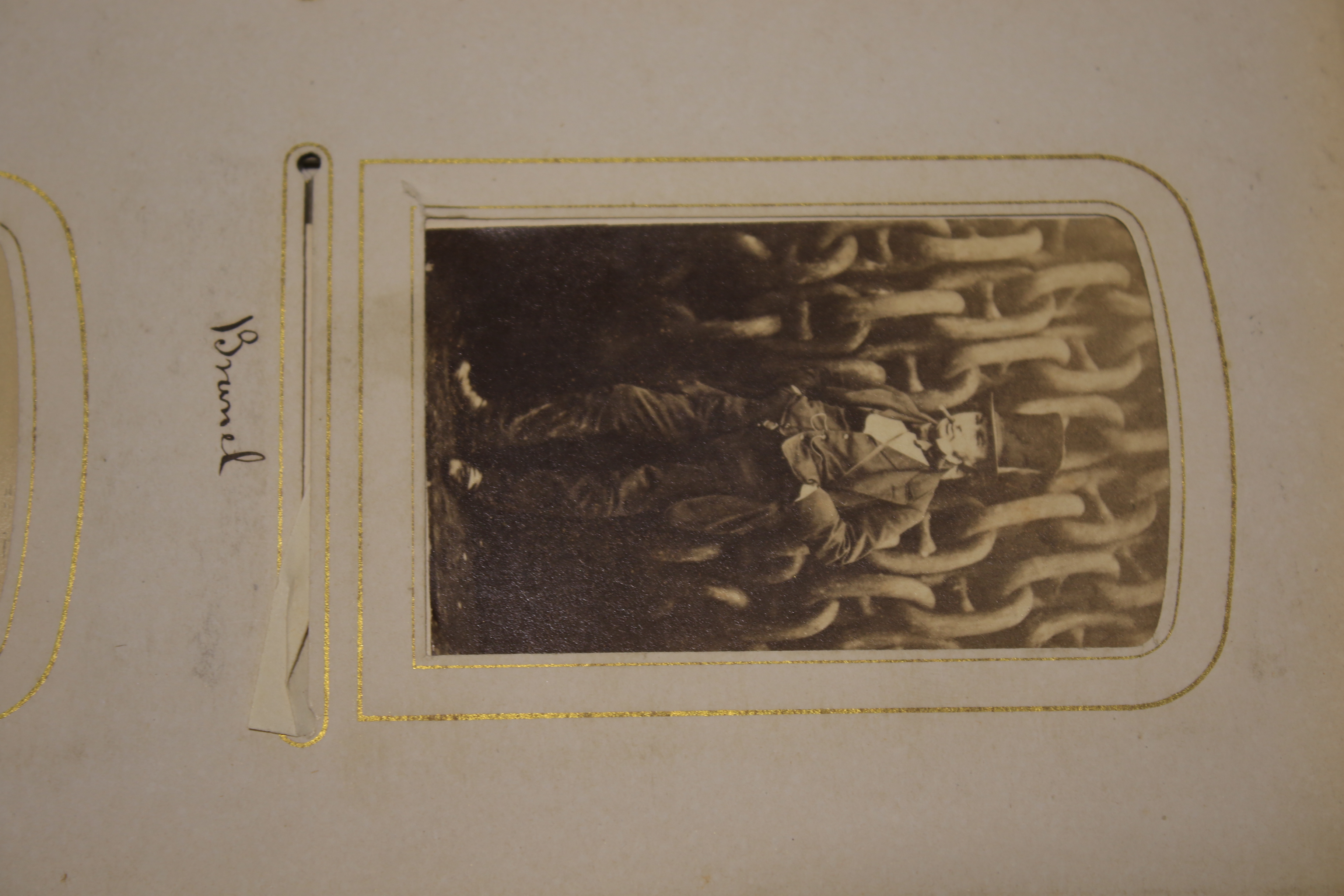A Victorian leather bound photograph album. - Image 3 of 8