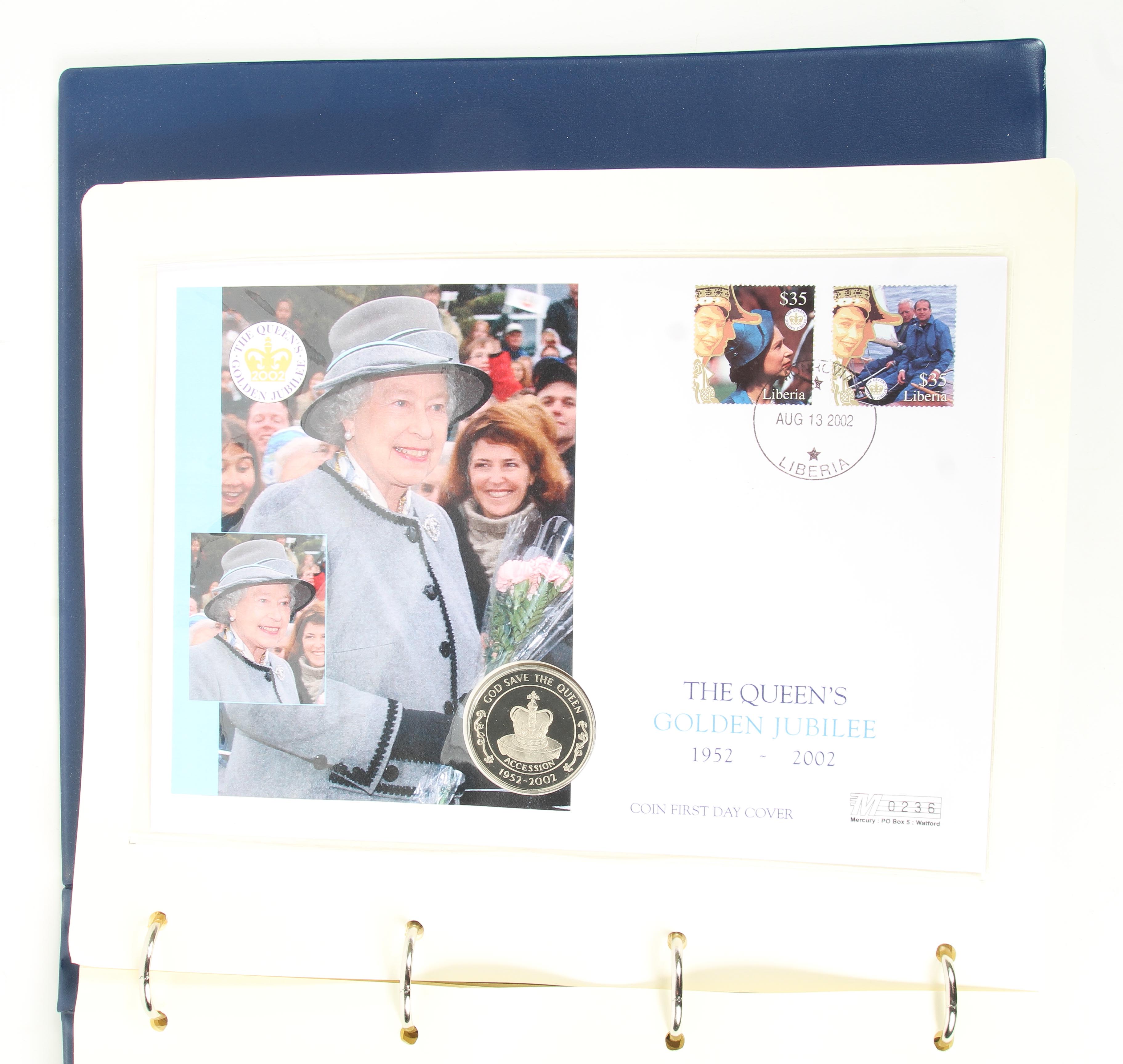 A folder containing a collection of Royal Commemorative First Day coin covers - Image 2 of 3