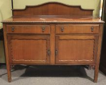 A 20th century mahogany sideboard.