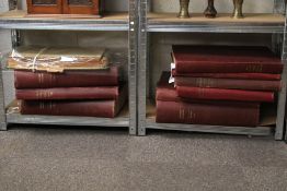 Eight Somerset Guardian bound volumes.