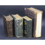 Four Victorian leather bound photograph albums.