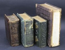 Four Victorian leather bound photograph albums.
