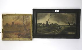 Two 20th century paintings.