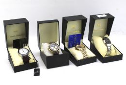 Four contemporary gentleman's wristwatches.